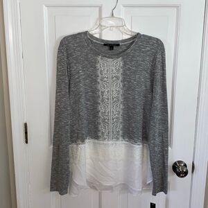 Zac & Rachel lightweight sweater with lace detail size L